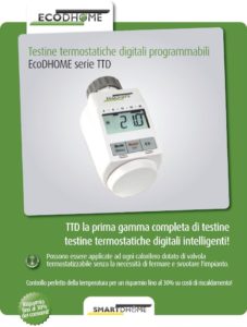 Testine termostatiche digitali EcoDHOME pagina principale